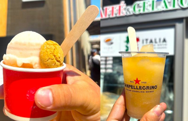 イタリアパビリオン〜和歌山県産桃のジェラート・梅酒のグラニータ 8月31日まで 大阪・関西万博