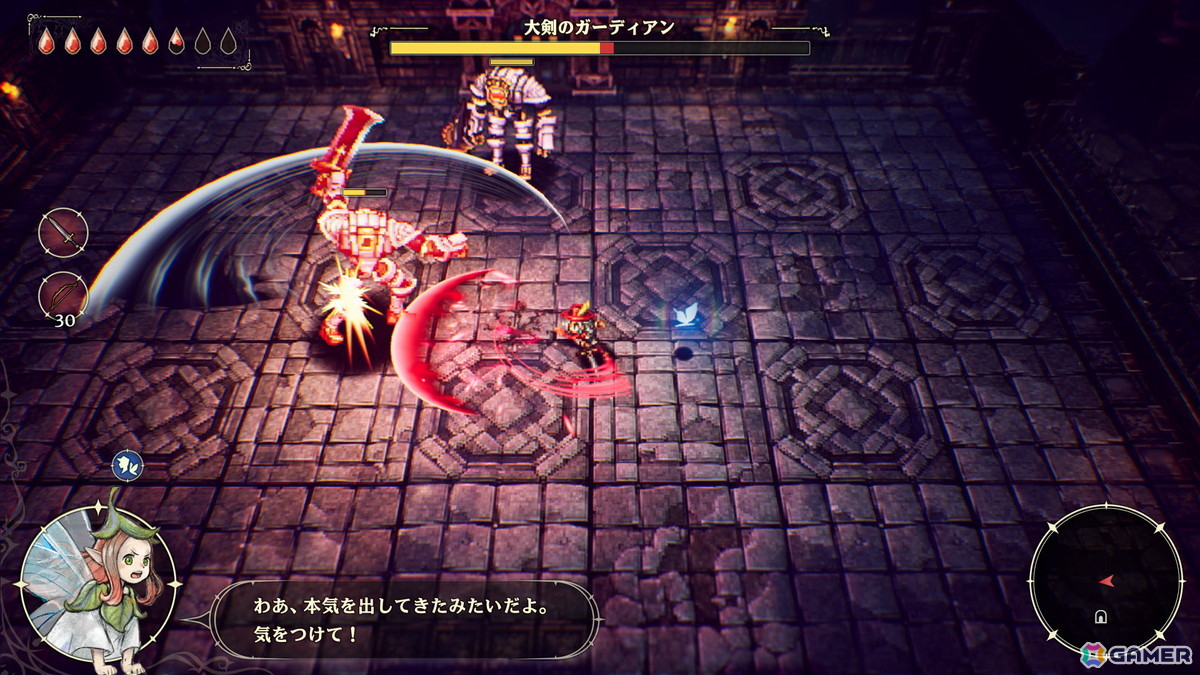 HD-2Dシリーズ初のアクションRPG「冒険家エリオットの千年物語」は冒険家エリオットと妖精フェイが力を合わせて戦いやダンジョン探索に挑むの画像