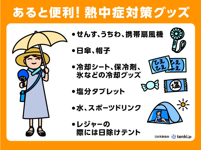 あると便利!　熱中症グッズ