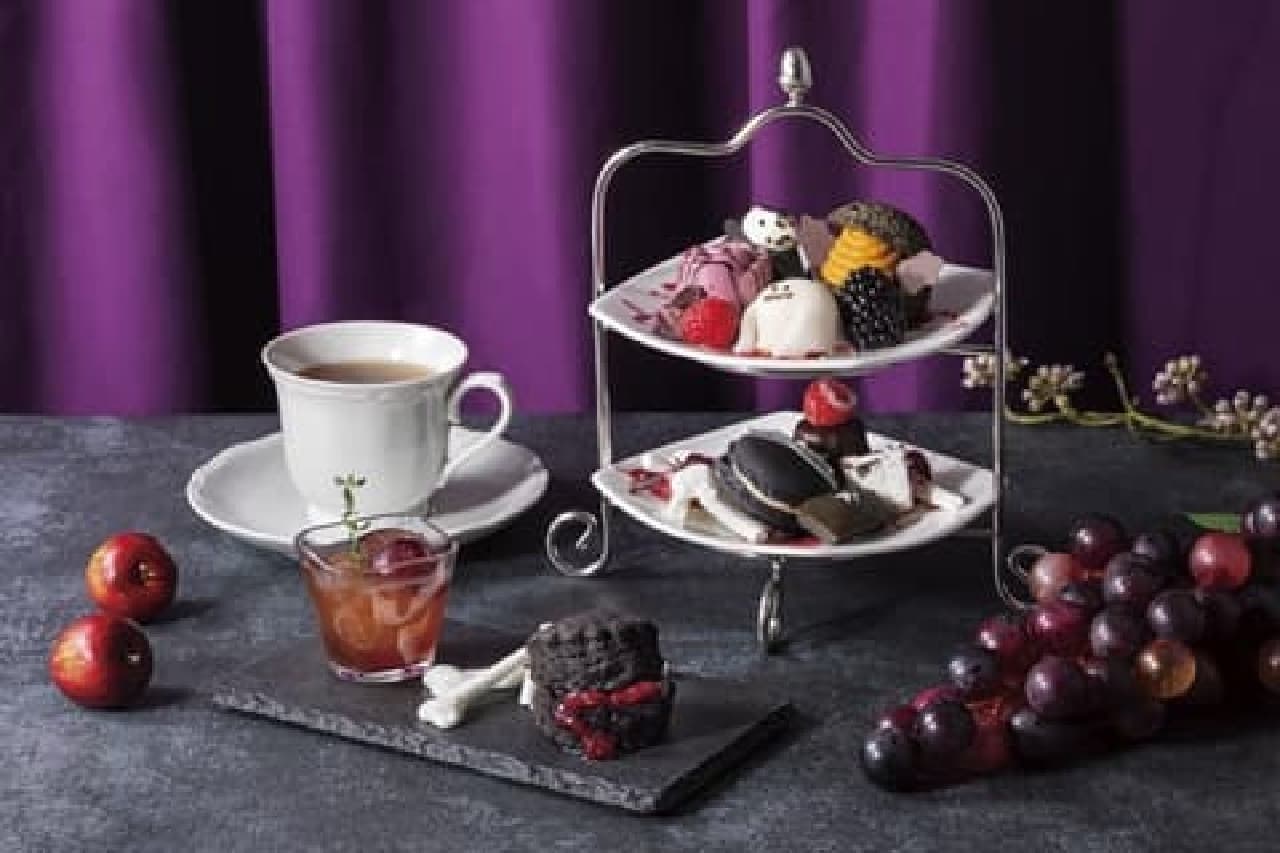 東京ベイ舞浜ホテル「デザートスタンド」 東京ベイ舞浜ホテル 2025年秋のアフタヌーンティー「ダーク・ハロウィーン」「デザートスタンド」