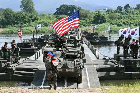 米韓軍が渡河訓練を公開 有事想定し遂行能力強化 | 全国のニュース | 福井新聞ONLINE