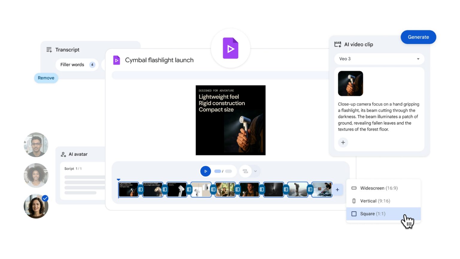 グーグル、AI動画編集「Vids」に新機能　「あのー」を自動削除 - Impress Watch