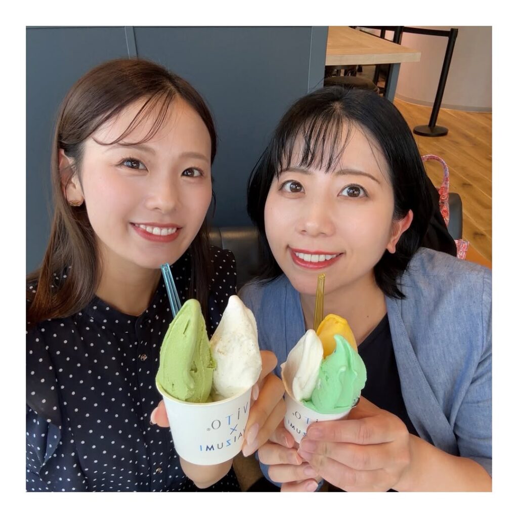 テレビ岩手アナウンサー・中島あすか、あの〇〇アナとジェラートを添えてツーショット！ | 話題の投稿 | スポーツブル (スポブル)