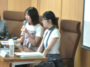 本学学生による報告