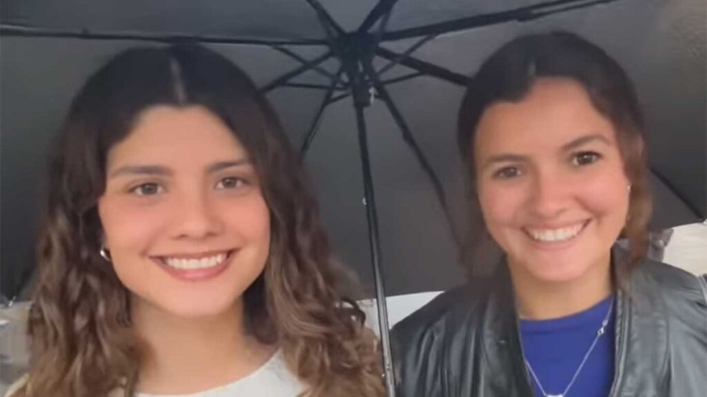 メキシコ人の（左から）ホリンさんとシャーリーさん（スクリーンショット）