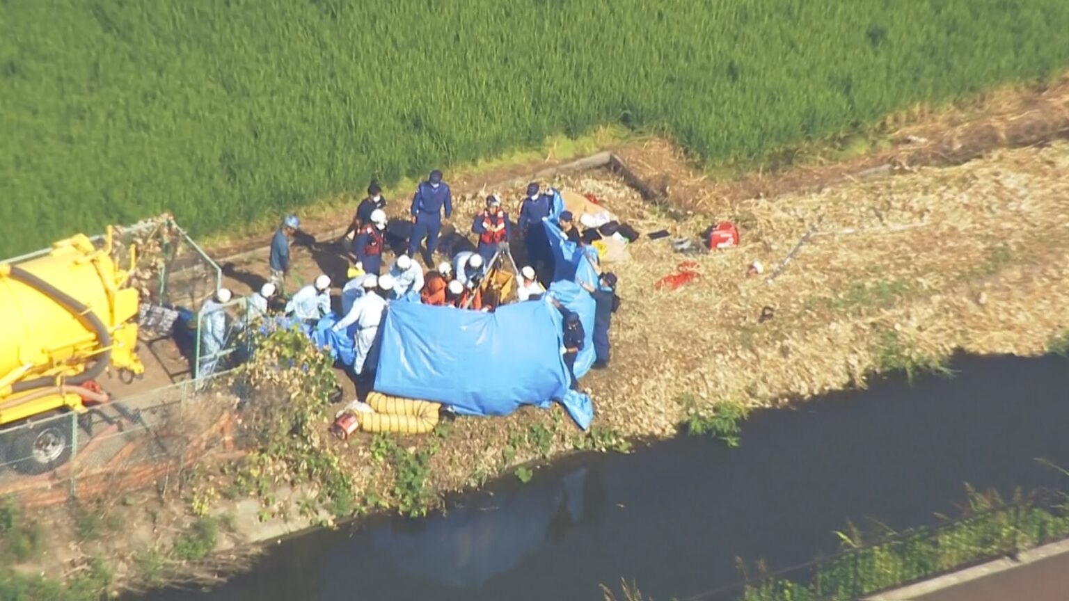 埼玉・行田市のマンホール事故　死亡した4人は同じ会社の50代作業員　下水管の点検作業を請け負う　マンホール内からは基準超えの硫化水素検出（TBS NEWS DIG Powered by JNN）