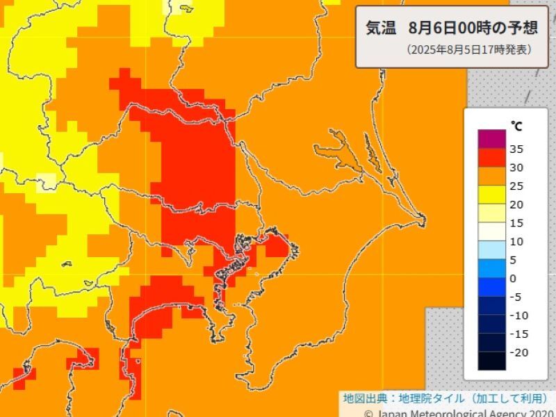 【高温情報】さいたま市で午後9時に33・7度 同時刻で国内最高 関東各地で深夜も30度以上の予想（埼玉新聞） - Yahoo!ニュース - Yahoo!ニュース