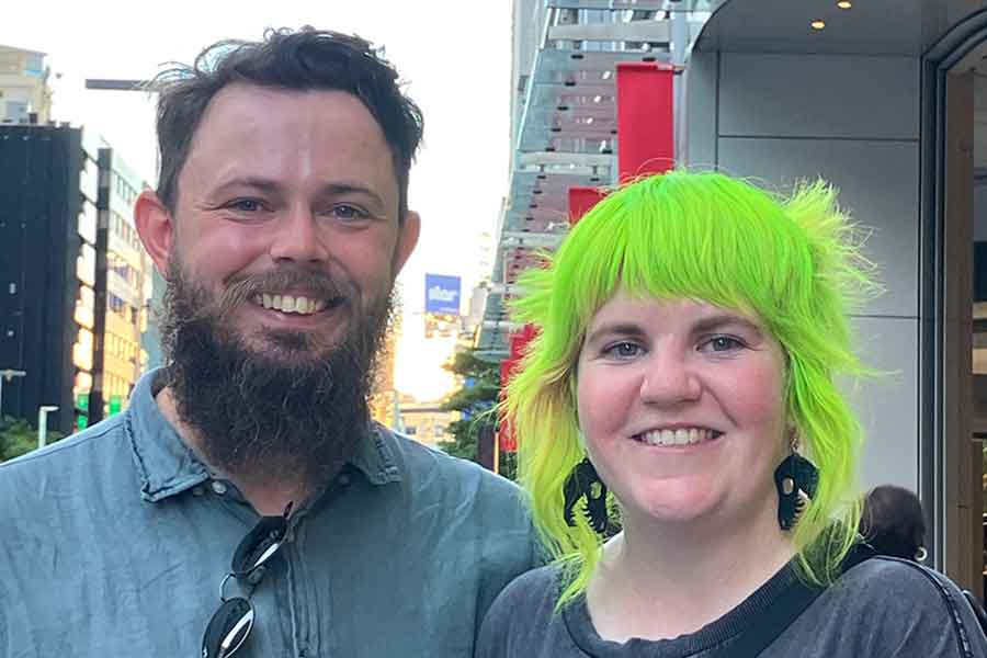 オーストラリア人の（左から）ダンさんとジョージアさん【写真：Hint-Pot編集部】