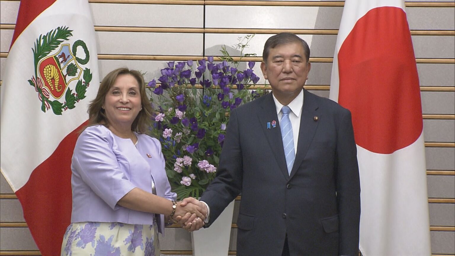 石破総理　ペルーのボルアルテ大統領と会談　鉱物の安定供給に向けた協力推進などで連携強化（TBS NEWS DIG Powered by JNN）