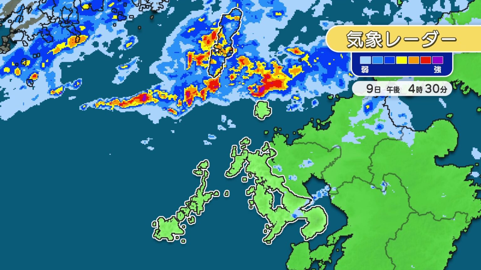 長崎県で線状降水帯発生のおそれ 9日夜のはじめ頃から10日夜のはじめ頃にかけて大雨災害発生の危険度が急激に高まる可能性 11日にかけて警報級の大雨に警戒を（FNNプライムオンライン） - Yahoo!ニュース - Yahoo!ニュース