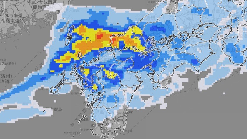 【速報】熊本県・大分県で線状降水帯発生のおそれ 10日夜のはじめ頃から11日朝にかけて 九州北部地方では土砂災害などに厳重警戒【10日〜12日にかけて雨風の予想シミュレーション】（OBS大分放送） - Yahoo!ニュース - Yahoo!ニュース