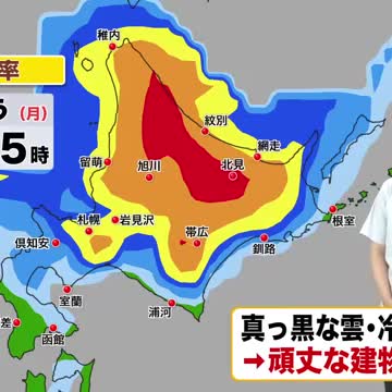 【山の日の天気】大気不安定で竜巻や雷雨のおそれ 道北・道東は局地的激しい雨に注意！気温は広く30℃超 車内の熱中症にも気を付けて【北海道の天気 11日(月)】（北海道ニュースUHB） - Yahoo!ニュース - Yahoo!ニュース