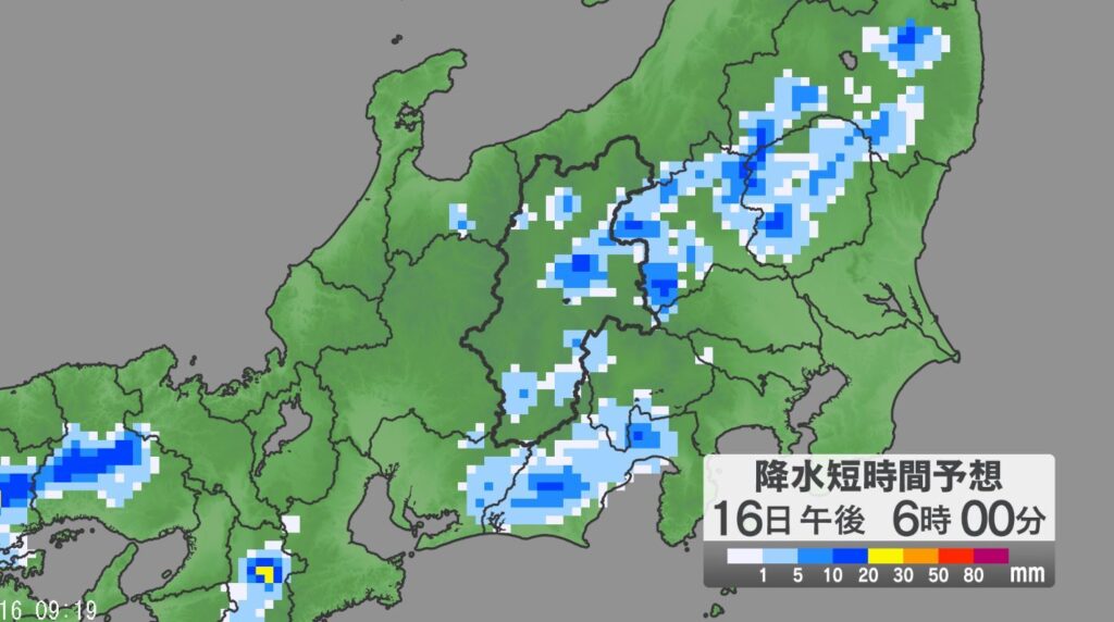 「警報級の大雨」の可能性 長野県では16日昼過ぎから夜遅くにかけて、大気の状態が不安定 24時間予想降水量は中部80ミリ、北部・南部60ミリ（17日午前6時まで・多い所で）（NBS長野放送） - Yahoo!ニュース - Yahoo!ニュース