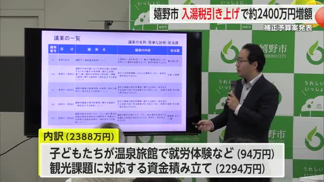 嬉野市 入湯税引き上げで約2400万円増額 源泉を守ることにも活用【佐賀県】（佐賀ニュース サガテレビ） - Yahoo!ニュース