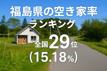 福島県の空き家率ランキング・トップ10！ 2位は会津美里町、1位はどこ？（ダイヤモンド不動産研究所） - Yahoo!ニュース - Yahoo!ニュース