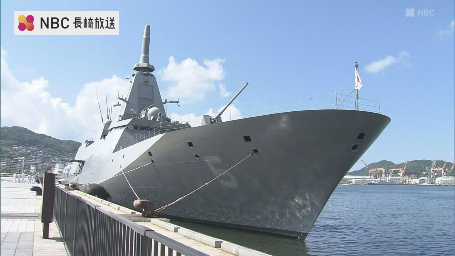 長崎で建造 護衛艦「やはぎ」長崎港に 艦内の一般公開は30日（NBC長崎放送） - Yahoo!ニュース