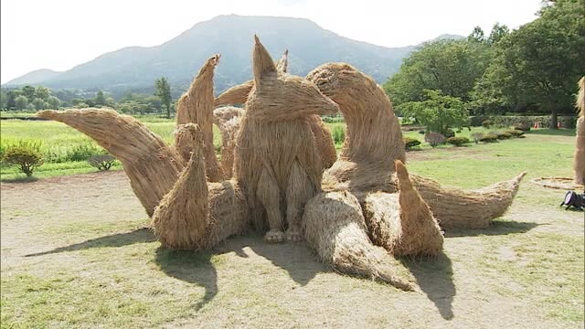 地元のわらで作った“幻獣” 大学生の力作集う!「地域のことをよく表している作品で素敵」わらアートまつり開幕 新潟市・西蒲区（新潟ニュースNST） - Yahoo!ニュース - Yahoo!ニュース