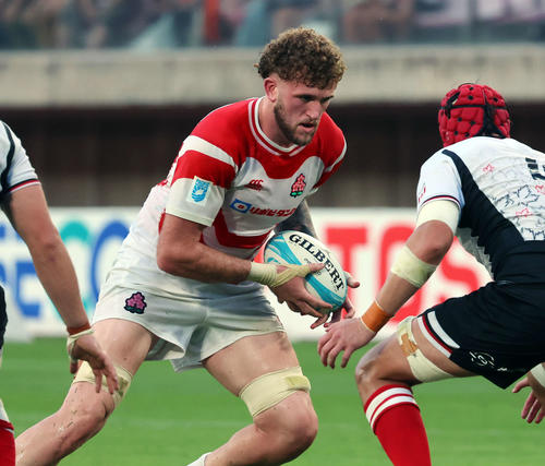 日本対カナダ　前半、攻め込むディアンズ（撮影・山本朝陽）