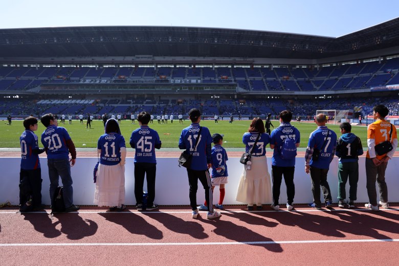 ウォーミングアップ見学