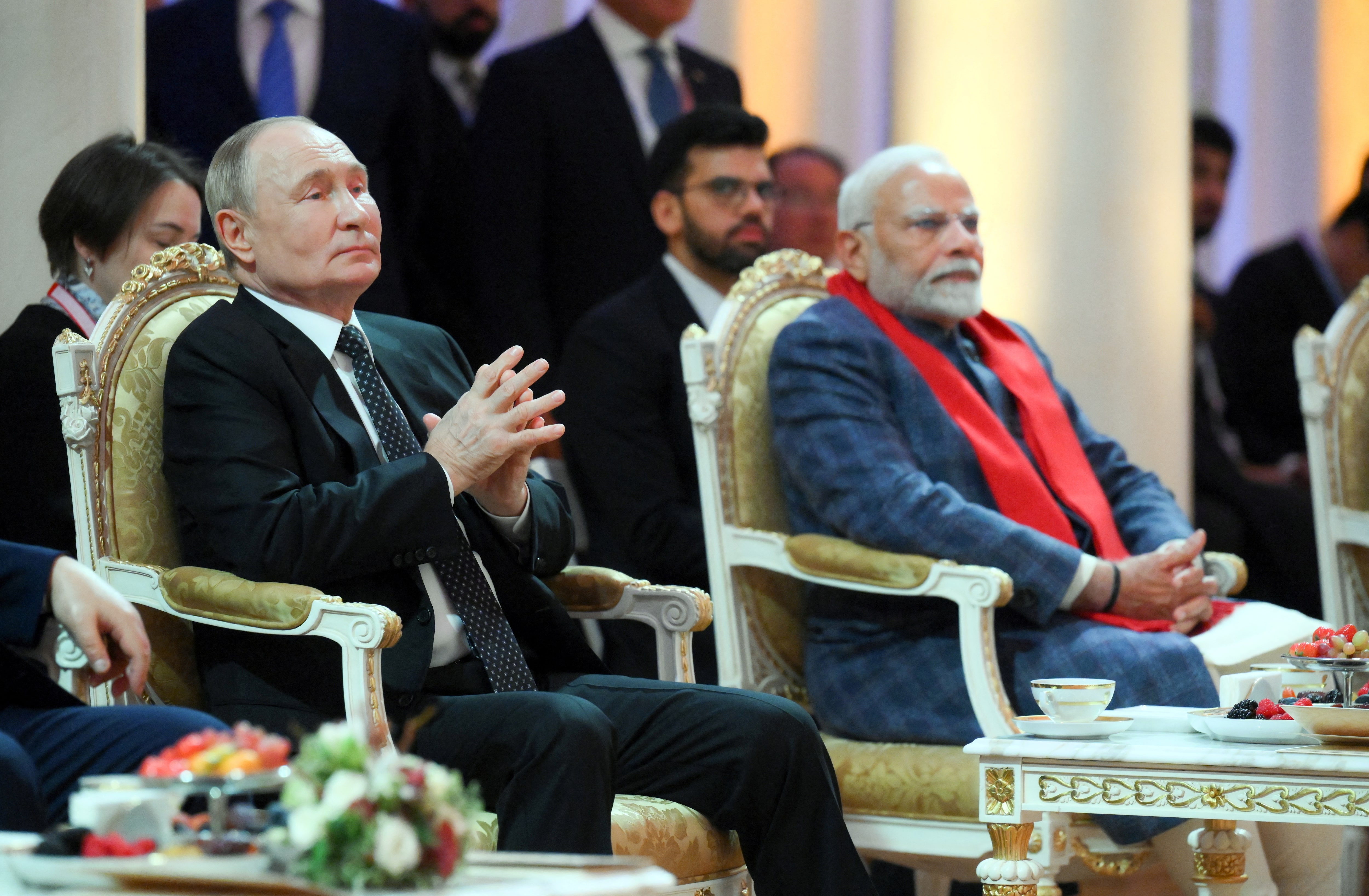 印ロシア首脳が電話会談、ウクライナ情勢や米特使のロ訪問など協議