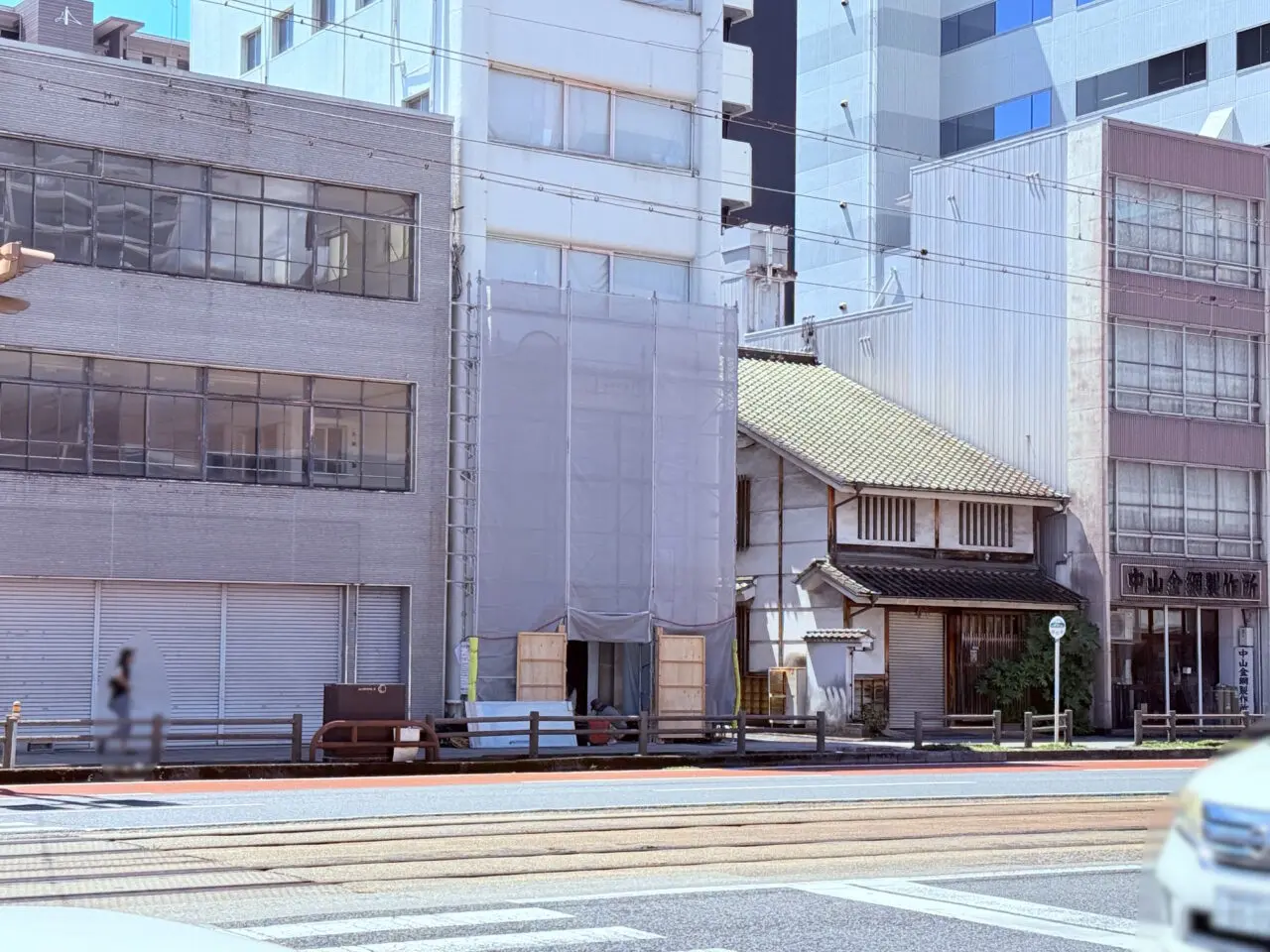 2025年11月1日にオープン予定の「パンとエスプレッソと土佐喫茶」の周辺の様子