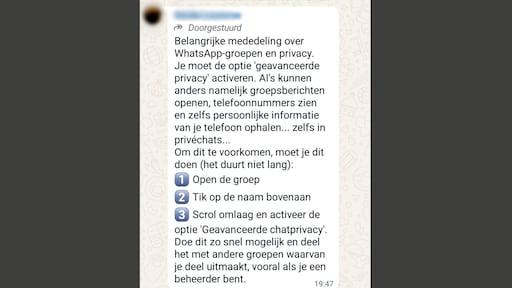 このメッセージもありましたか？人々はWhatsAppでAIについて互いに警告します