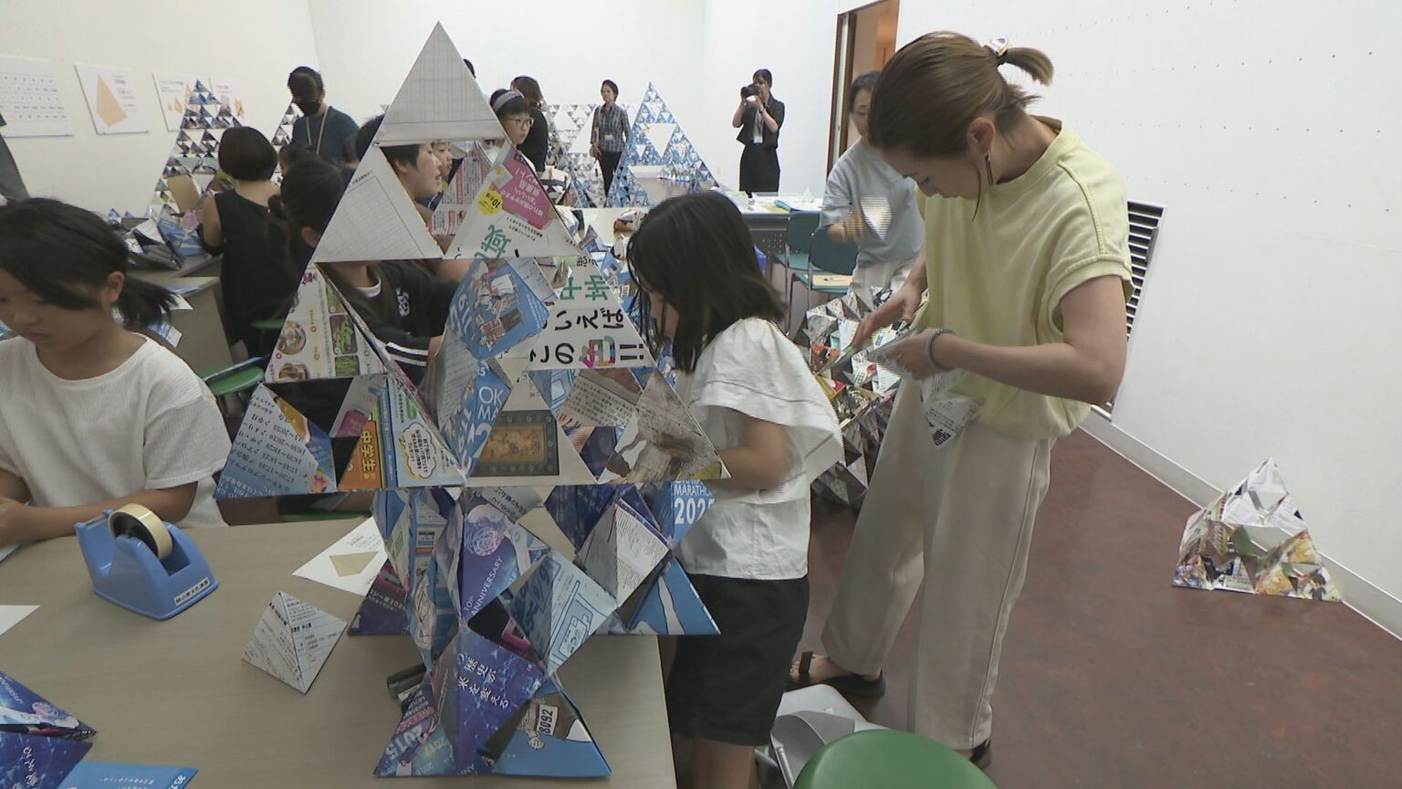 創造する楽しさを体験　子どもたちが「多面体」作りにチャレンジ　岡山市 | KSBニュース | KSB瀬戸内海放送