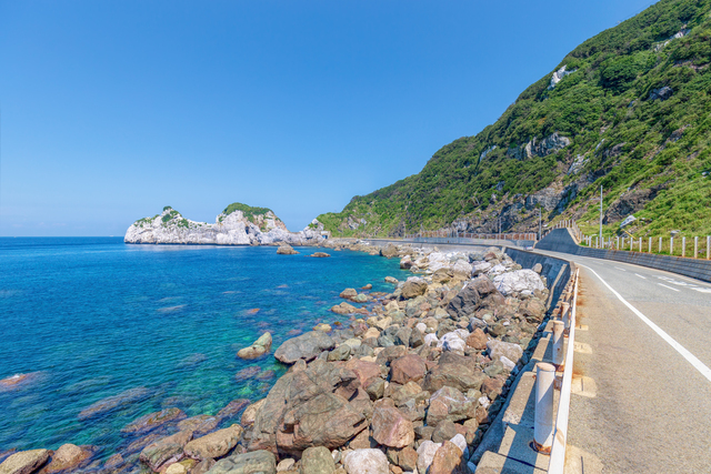 道の駅白崎海洋公園　海岸線