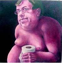 ポートレートゲート：2009年、ガルダはこの絵画を犯罪行為として調査しました。犯罪には、憎しみとひどいわいせつへの扇動が含まれていました