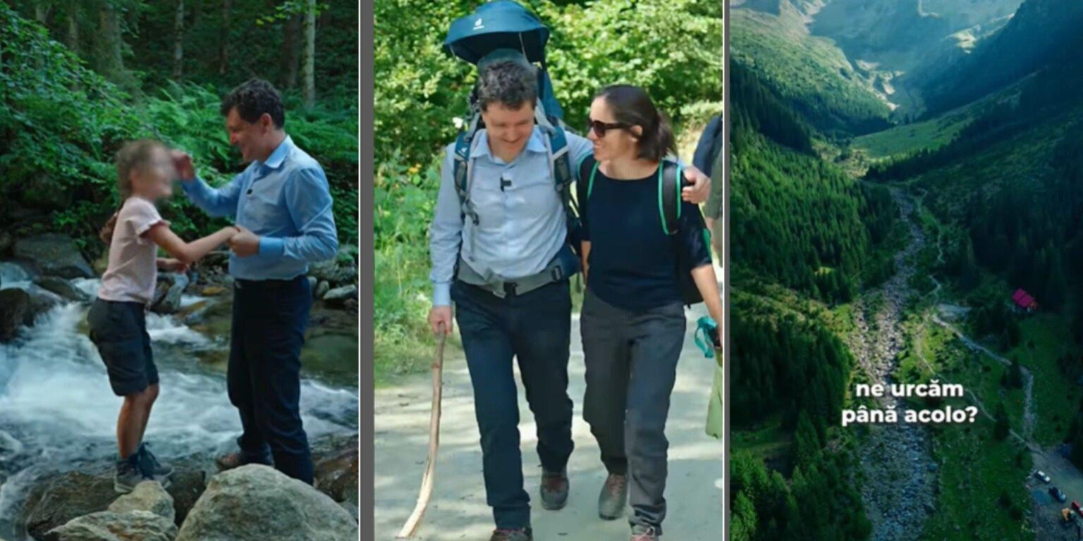 Mirabelaと2人の子供と一緒にNicușor Dan大統領によって投稿されたビデオ投稿者は、ブーツ、シャツ、バックパックを持って、「ルーマニアには例外的な場所があります」 - ビデオ - ビデオ投稿 - ビデオ