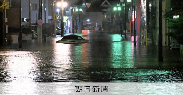 大雨特別警報、熊本の7市町に拡大　土砂災害や浸水相次ぐ