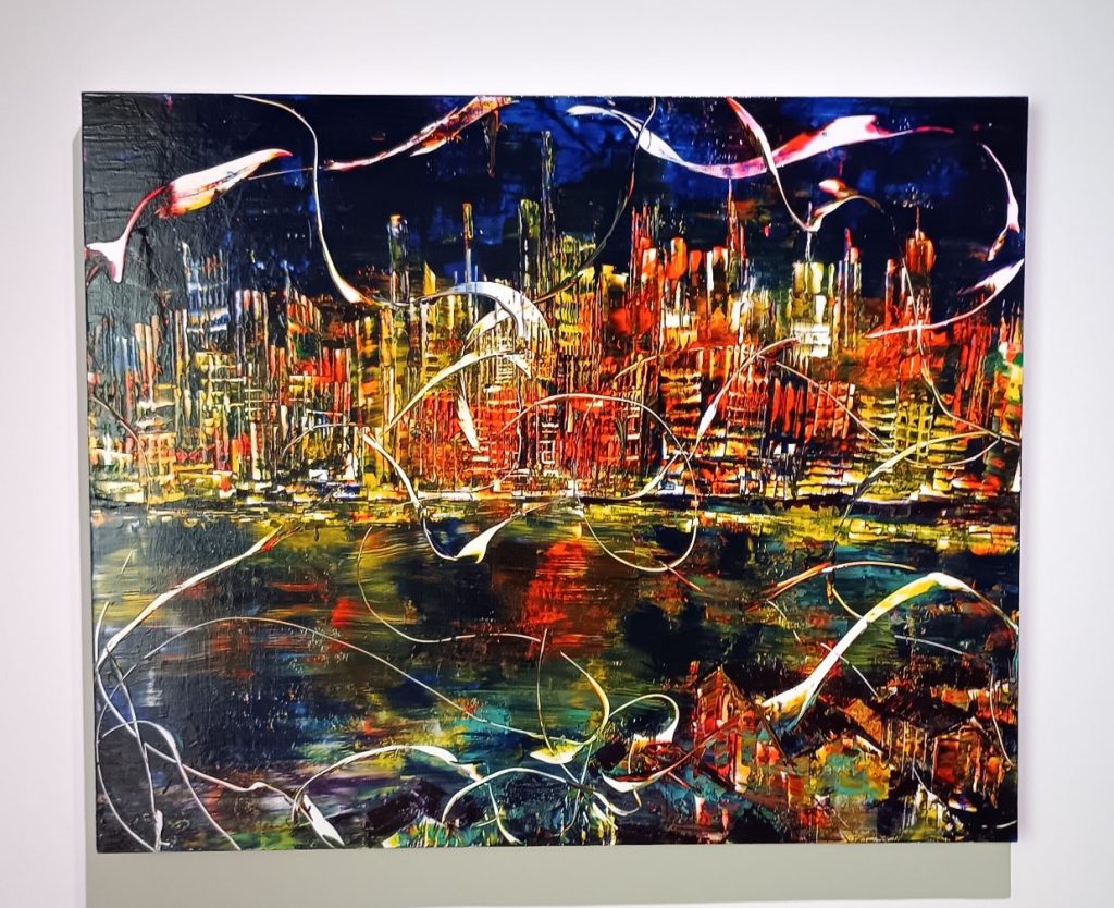 『Million dollar』2024年　キャンバスにアクリル　株式会社メルコグループ蔵