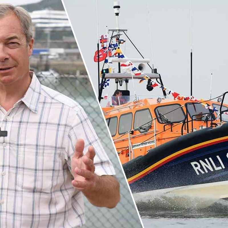 rnliを購入するための募金活動は、Nigel Farageが300,000ポンドのターゲットに達するように設定された後に新しい救命ボートを購入し、それに名前を付けます