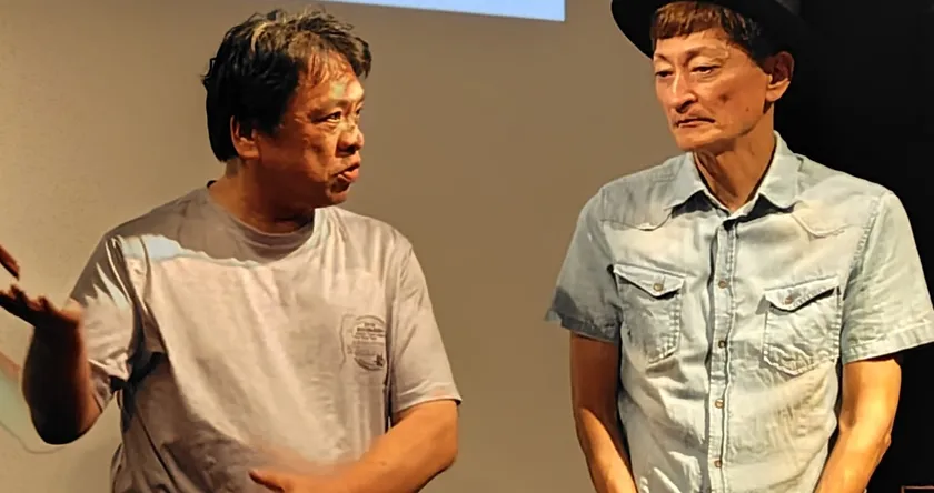 監督・主演　大東賢と俳優・奈良市観光大使　徳丸新作