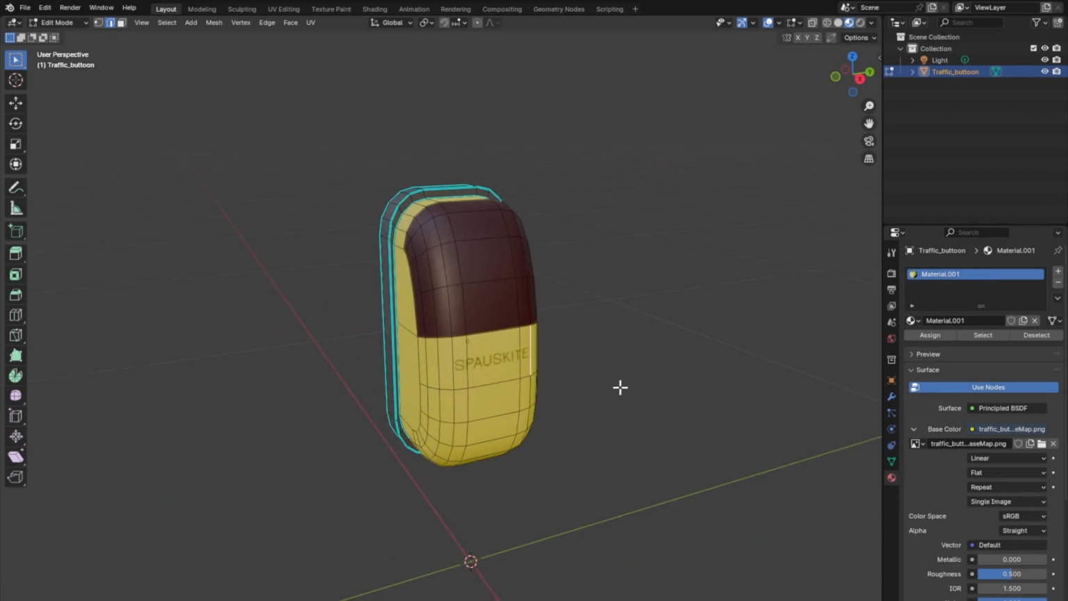 おおまかにこれがゲームの作成とテストの外観です。マシンで押して道路を通過できるLT「クリック」ボタンを設定しました。