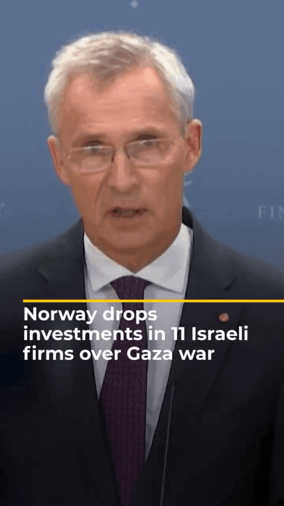 ノルウェーは、ガザ戦争をめぐる11の「イスラエル」企業への投資をやめます| AJ