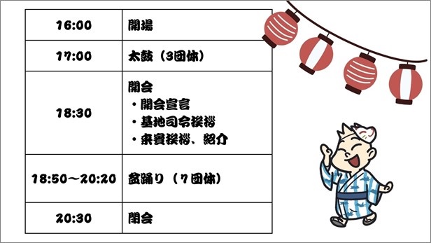 令和7年度 航空自衛隊 岐阜基地 夏の夕べ：プログラム