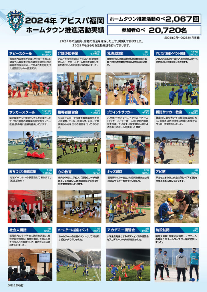 2025年8月アビスパ福岡・ホームタウン活動のお知らせ | アビスパ福岡公式サイト | AVISPA FUKUOKA Official Website