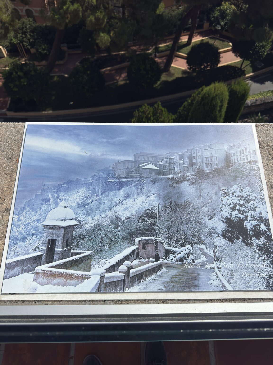 雪に覆われたモナコ❄️🇲🇨1925非常に珍しい写真