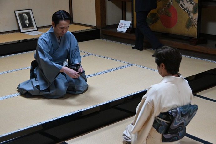 鈍翁茶会の様子