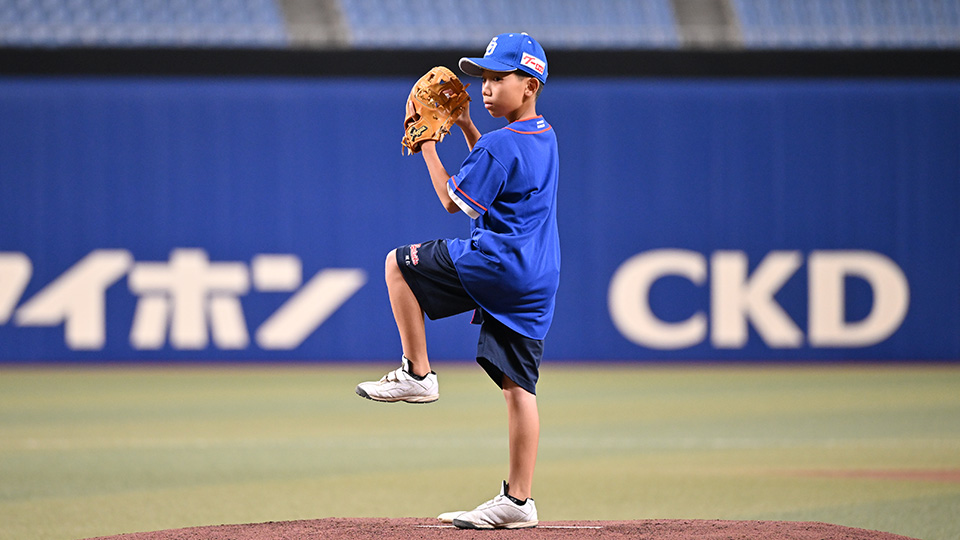 スカウト始球式