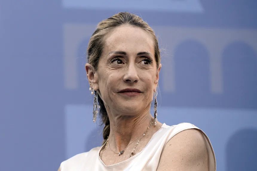 イタリアの同胞党の有力政治家でもあるメローニ氏の姉、アリアナ氏/Simona Granati/Corbis/Getty Images