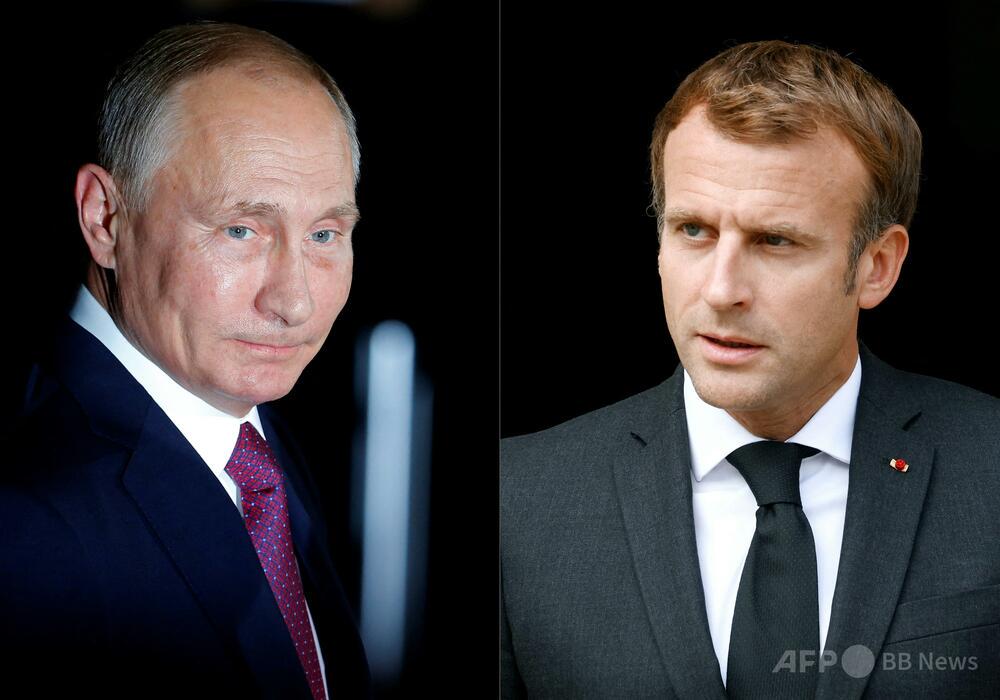 プーチン氏は「人食い鬼」、信用してはならない マクロン氏