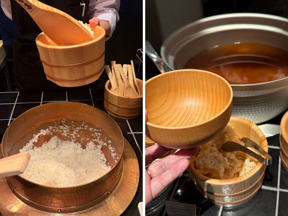 「季節の炊き込みご飯」はレジで受け取ります。