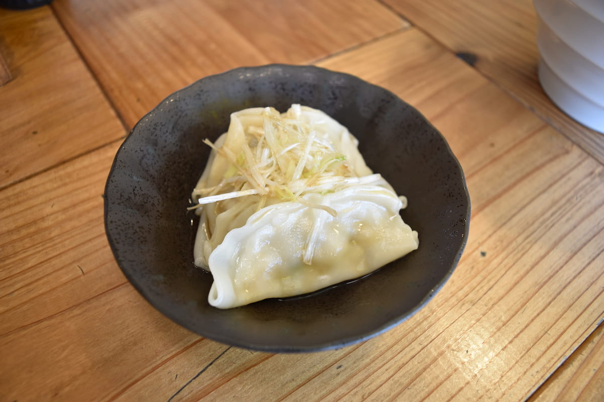 「生姜水餃子3個（にんにくなし）」280円（税込）