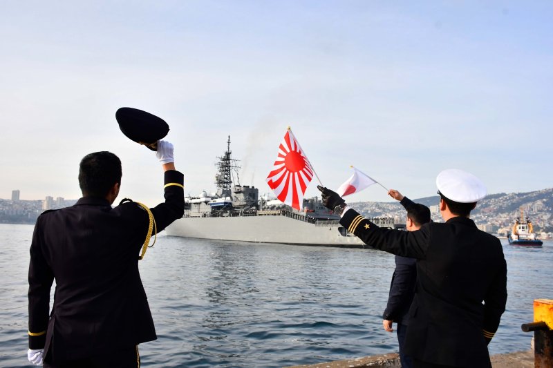 Flotilla japonesa zarpó de Valparaíso