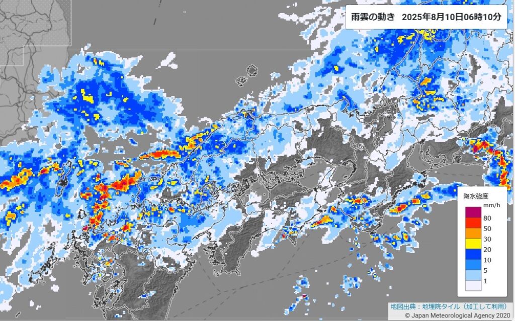 鳥取県内１２日にかけ大雨の恐れ 多い所で時間雨量４０ミリ - nnn.co.jp
