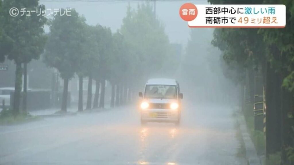 西部中心に激しい雨…南砺市で49mm超 あいの風とやま鉄道とJR城端線で運転取りやめ・運転見合わせ 富山 | 富山のニュース｜天気・防災｜チューリップテレビ - TBS NEWS DIG