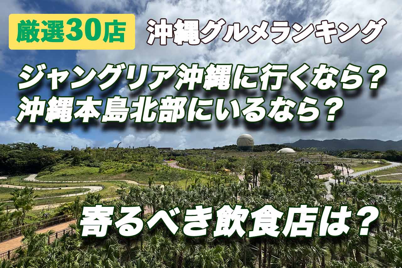 厳選30店!ジャングリア沖縄に行くなら?沖縄本島北部にいるなら?確実に知っておくべき沖縄グルメランキング