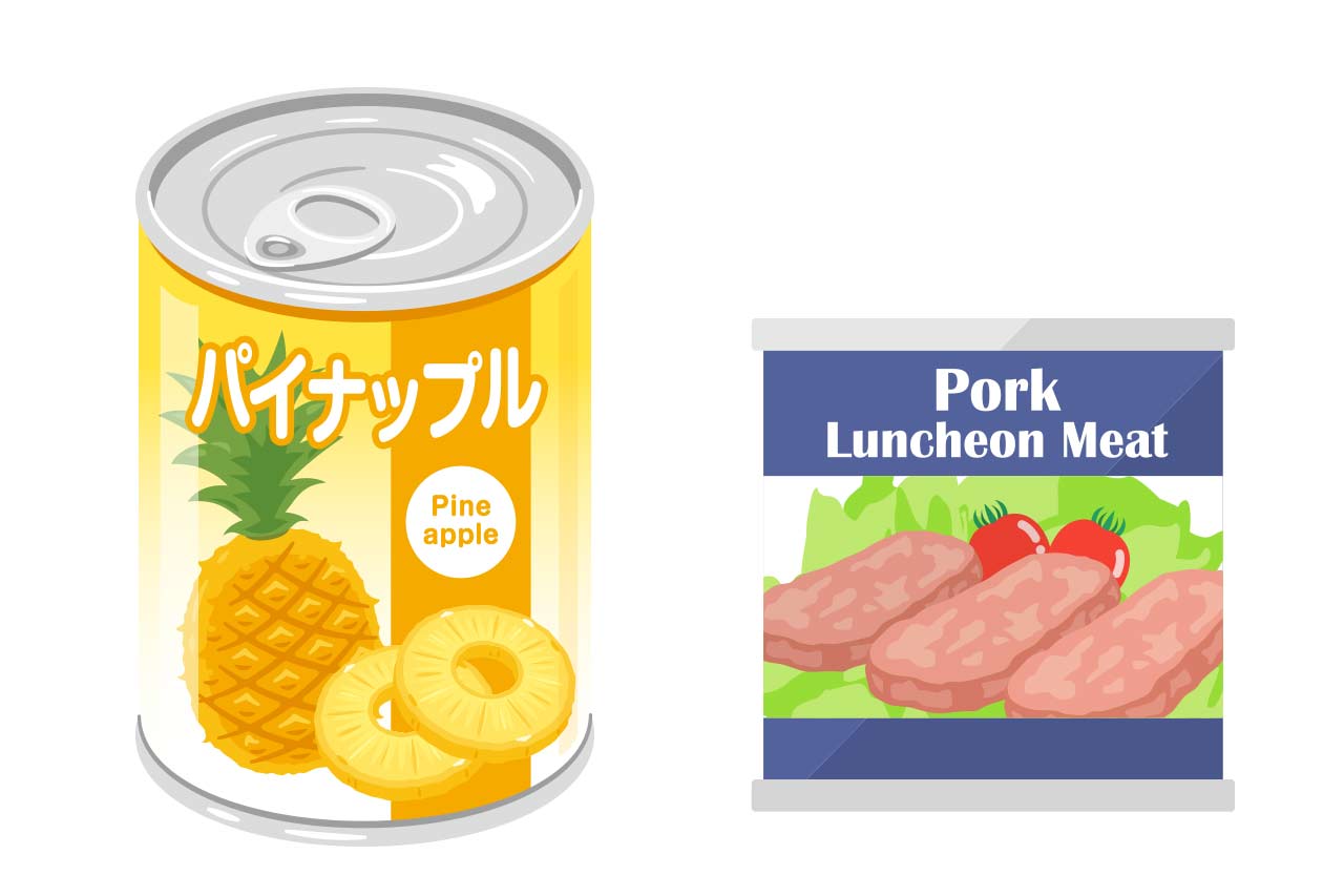 沖縄旧盆_缶詰のお供え物
